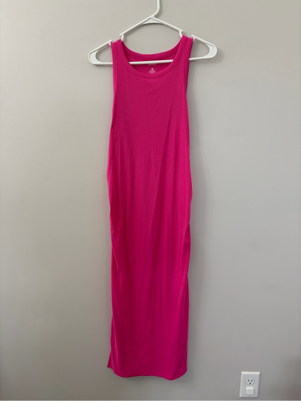 Sonoma Hot Pink Sleeveless maternity Tank Maxi Dress
